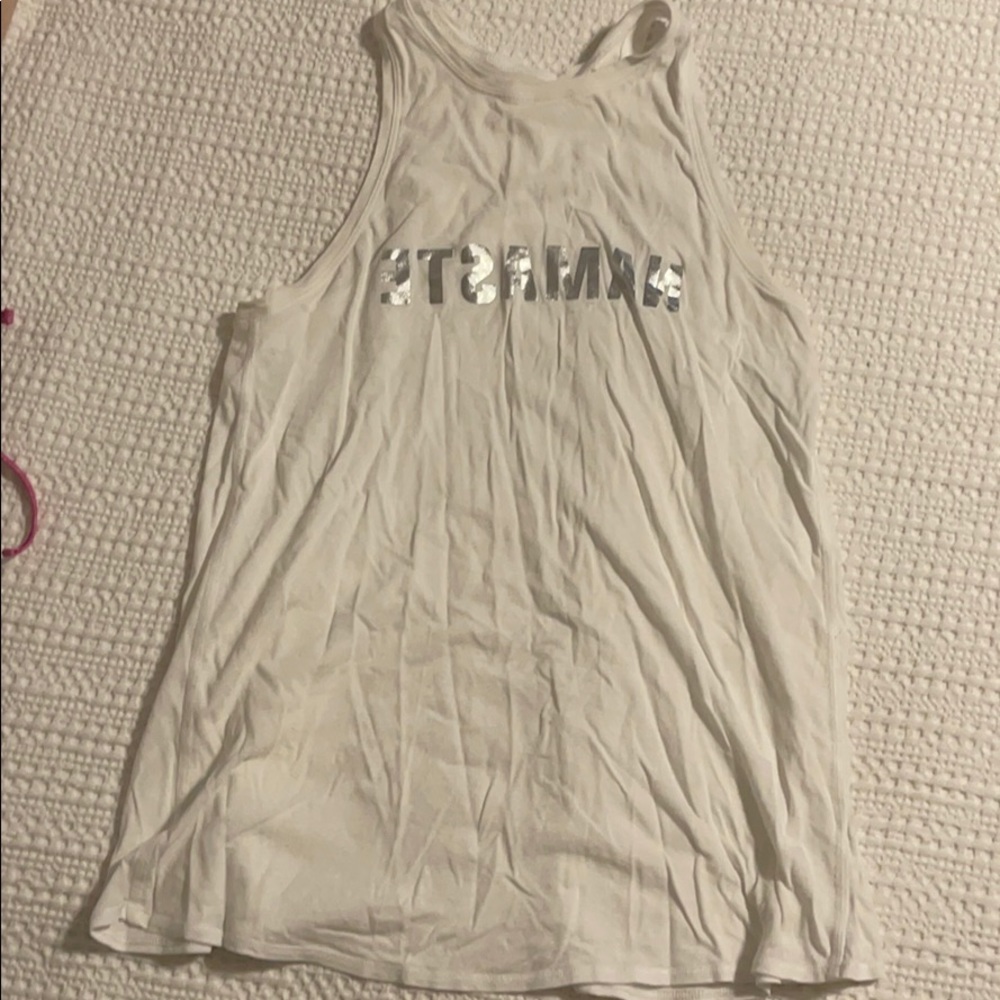 White Namaste Tank